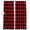 Red Black, variant on Black Orange Plaid Blackout Curtains for Bedroom/Living Room, Pinch Pleated Black Out Curtains, Farmhouse Buffalo Check Gingham Room Darkening Window Drapes with Hooks 2 Panels, 39"x70"