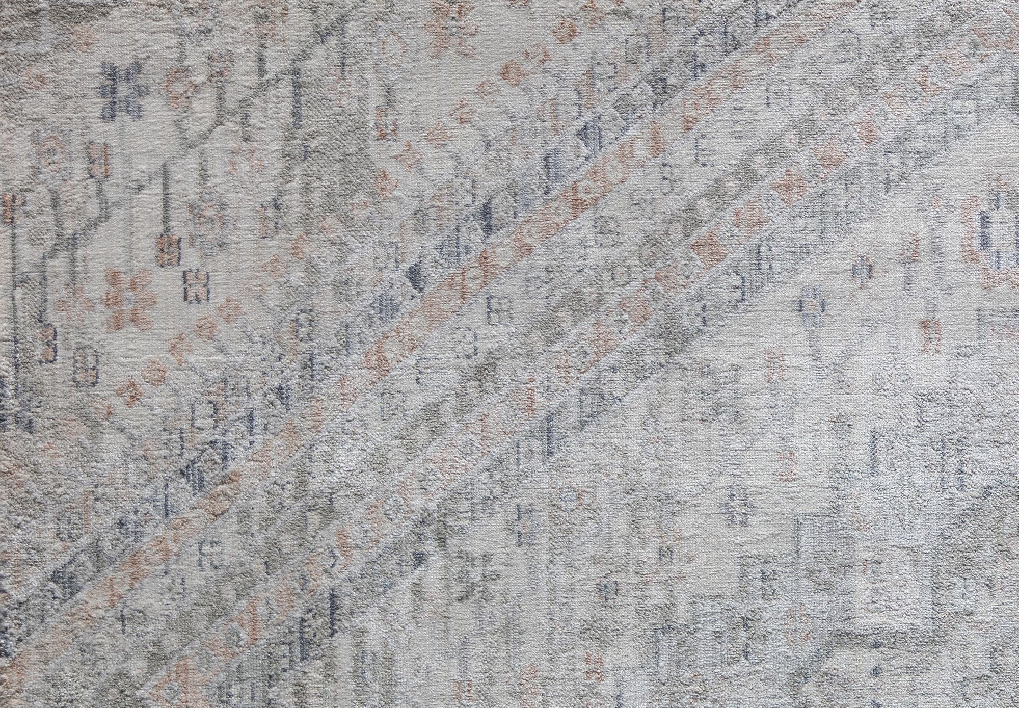 Rugs America Romeo JL50A Inner Balance Abstract Vintage Beige Area Rug, 2'6" x 4'