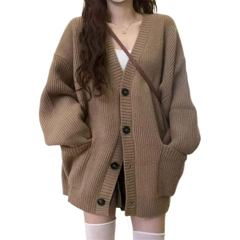 LinYooLi Japanese Women's Thick Sweater New Loose Outer Knit LinYooLi Japanese Women's Thick Sweater New Loose Outer Knit