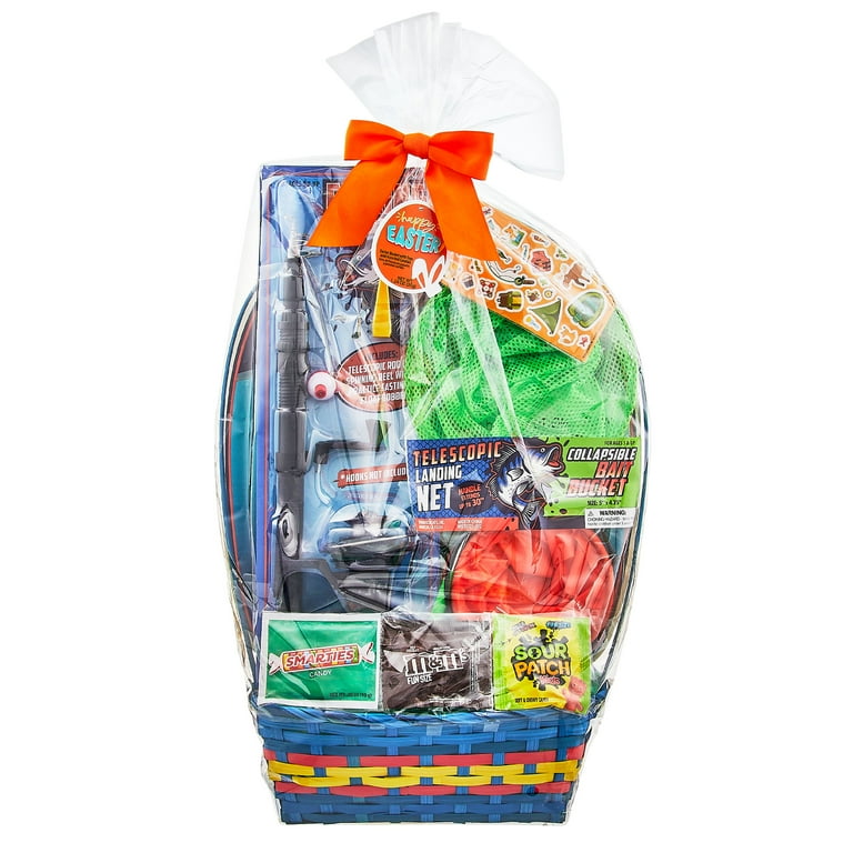 Fishing Adventure Filled Easter Basket with Candies, by