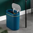thumbnail image 4 of Inicio Smart Can Creative Washroom Wasebasket Storage Bucket Cubierta de Azul de Gloria Bote de basura inteligente, 4 of 9