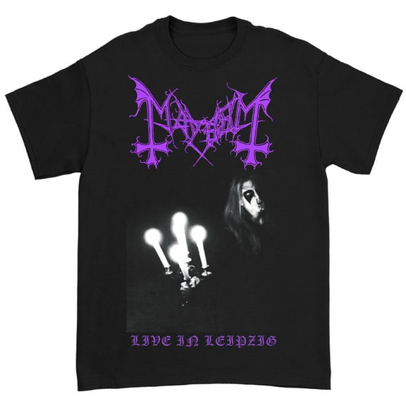 Mayhem Men's Leipzieg Logo T-Shirt Black X-Large | Officially Licensed