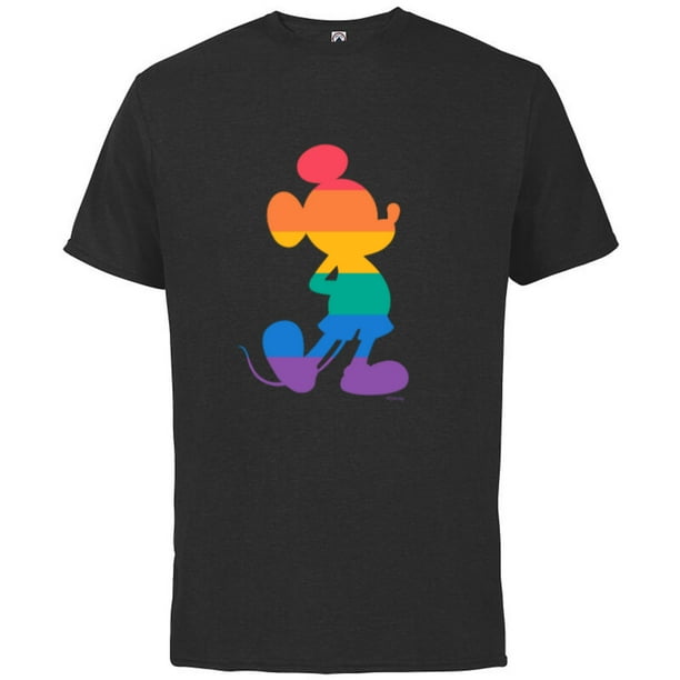 Disney Mickey Mouse Pride Classic Pose Rainbow Icon Fill - Short Sleeve