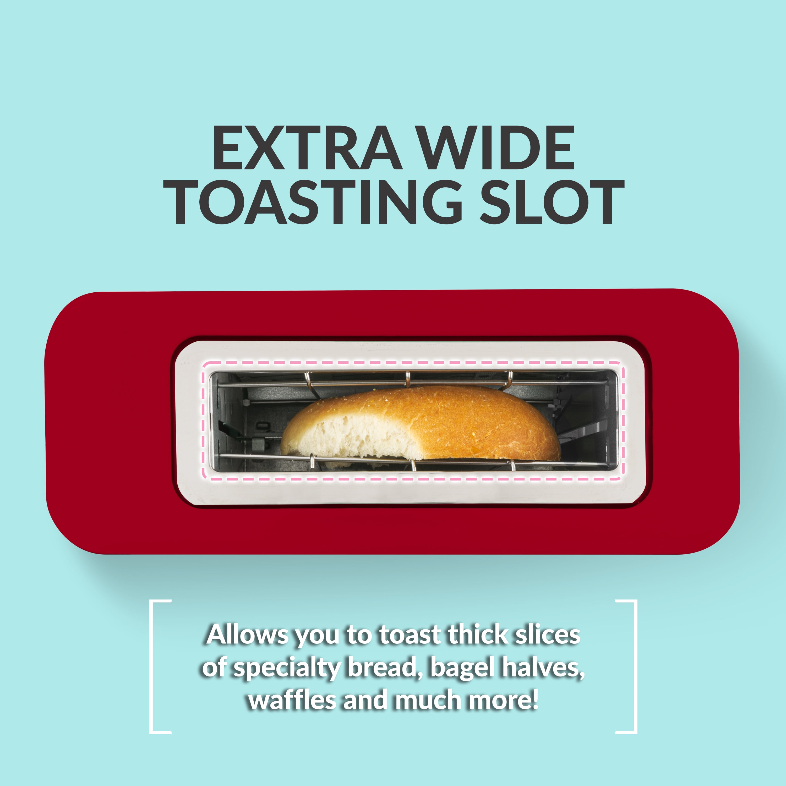 MyMini Single Slice Toaster, Red