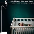 thumbnail image 3 of Derebir Soporte de suelo para monitor de bebé, compatible con Infant Optics DXR-8 y DXR-8 PRO, Nanit Pro y Flex Stand, Eufy, HelloBaby, Momcozy BM01/BM03, soporte para cámara de bebé (68,8 pulgadas), 3 of 5