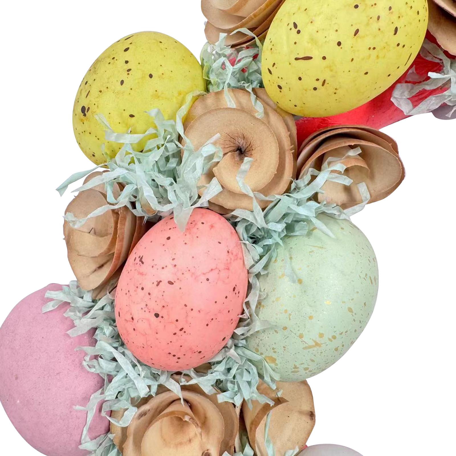 FVDPWYE 16 Inch Colorful Easter Eggs Garland Spring Decoration Easter Party Supplies for