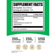 BulkSupplements Rhodiola Extract (3% Salidroside) Powder - 200mg per Serving - 250 Grams (8.8 oz) - 1250 Servings