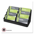 thumbnail image 2 of 8-Tier Recycled Business Card Holder, Holds 400 Cards, 7.88 X 3.88 X 3.38, Plastic, Black | Bundle of 10 Each, 2 of 7