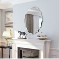 thumbnail image 5 of LUVODI Wall Silver Mirror Decorative Vanity Oblong with Glass Beveled Edge Bathroom Mirror 28 x 22in, 5 of 8