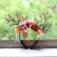 thumbnail image 3 of Diadema Reno Diadema Navidad Diadema de Flores de Cuerno de Ciervo Diadema de Cuernos de Reno de Navidad Tocado de Pelo Accesorios para El Cabello para Mujeres Niña Regalo de Fiesta de Navidad, 3 of 5