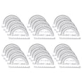 thumbnail image 1 of 30pcs Plastic Clear Protractor Math Geometry Protractor Student Stationery, 1 of 9