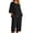Black, variant on Women Outfits Sets Casual Crew Neck Top and Shorts Set for Women Solid Color Two Piece Summer Wear Loose Fit Comfortable Ensemble Blue M