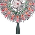 thumbnail image 5 of Northlight 8" Pre-Lit Silver Starburst Christmas Tree Topper - Multicolor Lights, 5 of 6