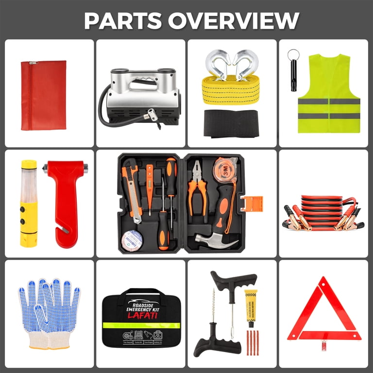 Lafati Roadside Emergency Car Kit, 14-Piece photo 7