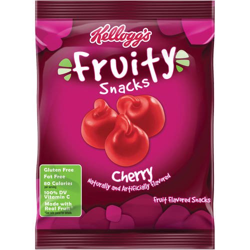 Kellogg's Cherry Fruity Snacks, 2.5 Oz.