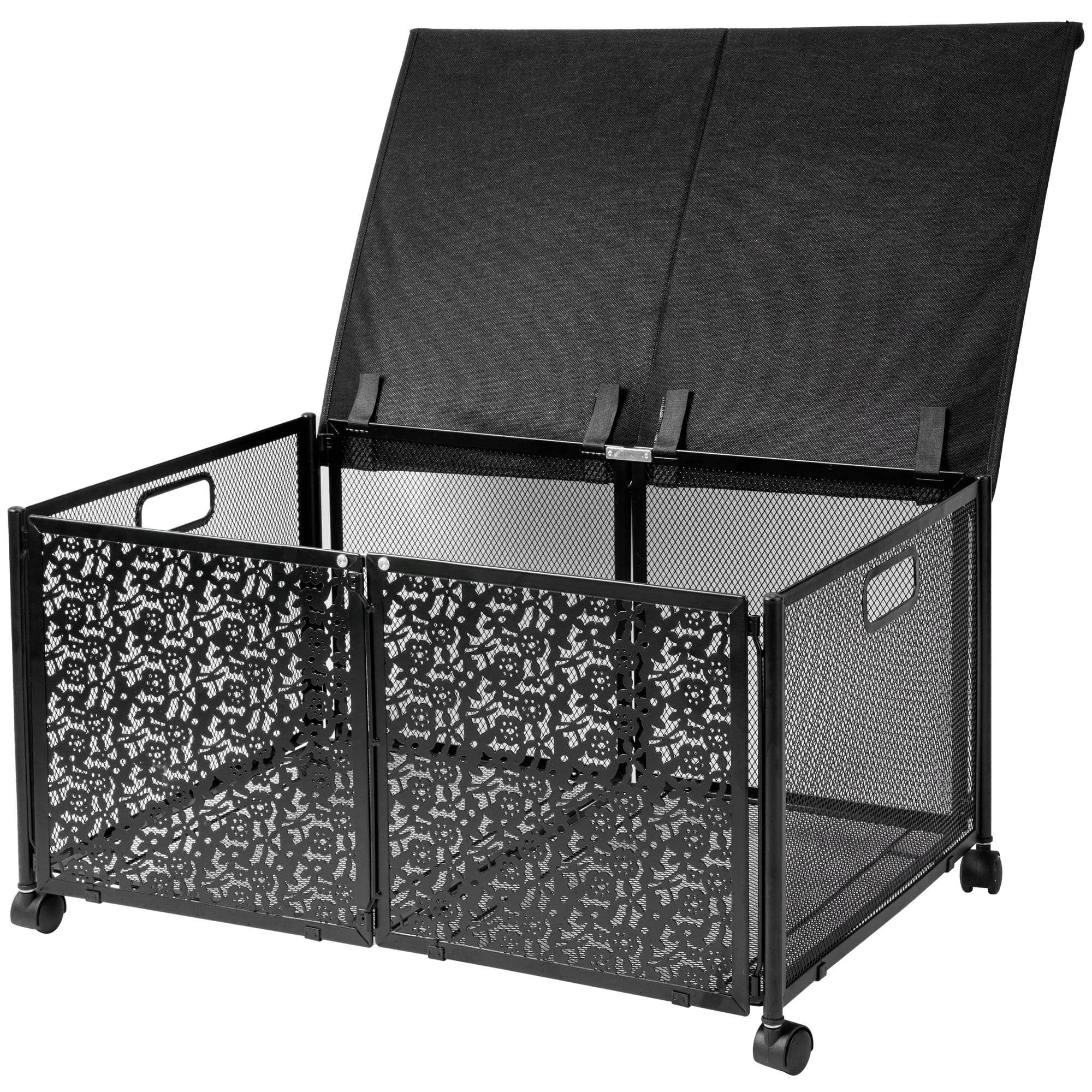 Toy Box Storage 75L Collapsible Metal Toy Chest Toy Organizers