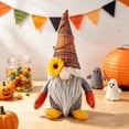 thumbnail image 6 of AYktou Fall Gnomes Decor Thanksgiving Sunflower Gnomes, Autumn Gnomes Tiered Tray Decor, Faceless Doll Ornaments Handmade Stuffed Gnomes Gifts for Festival Party Shelf Home Decor, 6 of 9