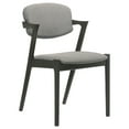 thumbnail image 3 of Stevie Padded Wood Dining Arm Chair Black (Set of 2), 3 of 13