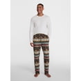 thumbnail image 2 of Men's Christmas Print Fleece Sleep Pants from Holiday Time, Sizes S-2XL, 2 of 5