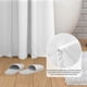 thumbnail image 4 of Cortina de Baño Tela, Cortina Regadera Antimoho Lavable a Máquina, Cortina de Ducha Impermeable con Ojales de Metal & 12 Ganchos, Shower Curtain para Hoteles,Casa(Blanco), 4 of 4