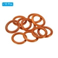 thumbnail image 3 of Uxcell 60mm Natural Wooden Rings, 10 Pack Wood Ring Round Linking Rings Wood Loop Circle for Craft, Brown, 3 of 6
