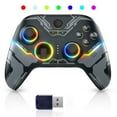 thumbnail image 1 of Wireless Game Controller, Joystick, Triggers, RGB Lighting Gamepad for PC/Switch/Android/iOS/Steam Deck, 1 of 10