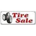 thumbnail image 2 of 72" TIRE Sale Banner Sign Shop Used Tires Signs, 2 of 4
