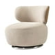 thumbnail image 3 of Silla giratoria tipo barril,Silla giratoria de barril sala de estar moderna de 360 grados,Silla de sofá individual Silla redonda de ocio de moda,Silla decorativa con respaldo pequeño Beige, 3 of 9