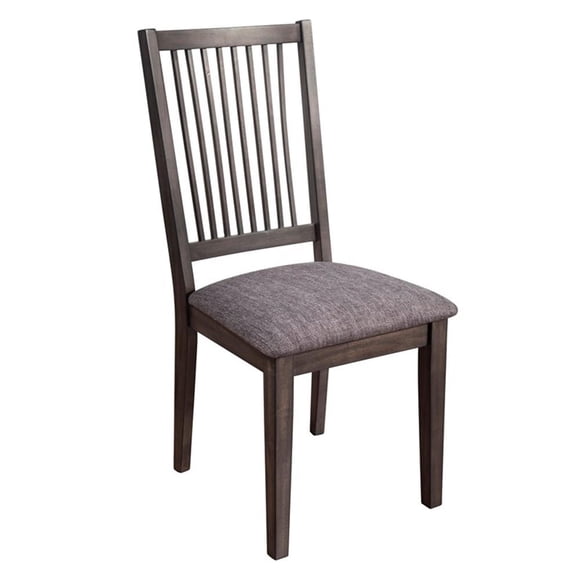 Alpine Furniture Lennox Set of 2 Side Chairs in Dark Tobacco (Brown)