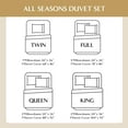 thumbnail image 6 of Simple&Opulence Linen Duvet Cover Set-Pure Linen 3 Pieces Bedding Set, 1 Duvet Cover 78 × 86 Inches and 2 Pillowcases-Coconut Button Collection Soft & Cozy ,Cooling Bedding-Sage Green, Full, 6 of 7