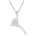 thumbnail image 1 of Ruiboury Collier Carte en Acier Inoxydable Doré Rétro Européen et Américain Nouvel Pendentif, 1 of 7