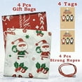 thumbnail image 4 of 4 count  Christmas  Bags for Presents, 60x72inch  Christmas  Bags, Xmas  Giant  Bag for Huge Xmas Gifts Bicycle,  and Dolls with 4 count Tags, 4 of 7