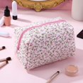 thumbnail image 5 of WMQPNNS New Trending Floral Print for Large Capacity Travel Makeup Organizer With Double Zipper Toiletry Pouch for Daily Use andMakeup Artists Storage, 5 of 5