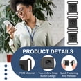 thumbnail image 3 of Uxcell Safety Breakaway Buckle Plastic Flat Snap Insert Buckle for Harness and Strap Use 9/16", 3 of 5