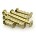 thumbnail image 3 of Lefu Versatile Usage 10pcs CopperPlated Ledger Binding Rivets 5mm Screws Set, 3 of 9