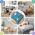 thumbnail image 6 of Camouflage Square Tablecloth 52x52in(132x132cm) – Waterproof Polyester Printed Table Cover, Wrinkle Resistant & Washable for Kitchen Dining Picnic Party Decor, 6 of 6