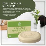 Madina Argan and Mongongo Oil Moisturizing Soap Bars, Hydrating and Nourishing Skincare, 3.5 oz Each, 6 Pack