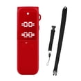 thumbnail image 3 of Funda protectora de silicona Premium a prueba de lente de cordón de orificio de precisión para 2 accesorios Rojo CUTICAT Cubierta de la caja del protector de la cámara, 3 of 6