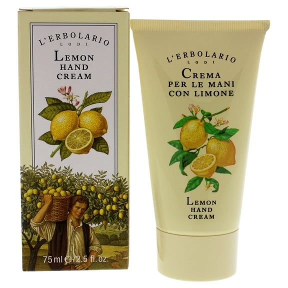 L'Erbolario Lemon Hand Cream, Moisturizing Hand Cream, 2.5 oz