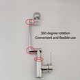 thumbnail image 3 of Grifo Giratorio Universal, Electroplatacia del Grifo Giratorio de Agua Caliente y Fría para el Fregadero Para El Lavabo del Baño, 3 of 7