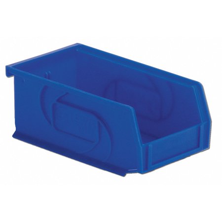 UPC: 0014239101216 | Lewisbins 25 lb Capacity  Hang and Stack Bin  Blue PB74-3 Blue