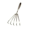 thumbnail image 2 of S SERENABLE Stainless Steel Claws Rake Hand Rake for Loosening Beach Clamming Accessories 5 tooth 5cm, 2 of 9