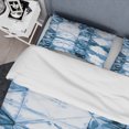 thumbnail image 4 of Designart 'Indigo watercolor geometrical I' Geometric Duvet Cover Set, 4 of 4