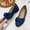 Blue, variant on ZZwxWA Fashion Bowknot Flats for Women Cute Round Toe Slip On Ballet Flats Comfortable Work Shoes Dress Shoes