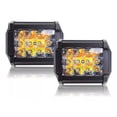 thumbnail image 2 of Par Faros 12led Dual Ambar/blanco Estrobo/fijo Moto Auto 4x4, 2 of 8