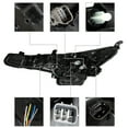 thumbnail image 4 of Labwork 2pcs Headlights Assembly Black Headlamp Housing Fit for 2020-2021 Toyota Corolla, Front Left & Right, 4 of 6