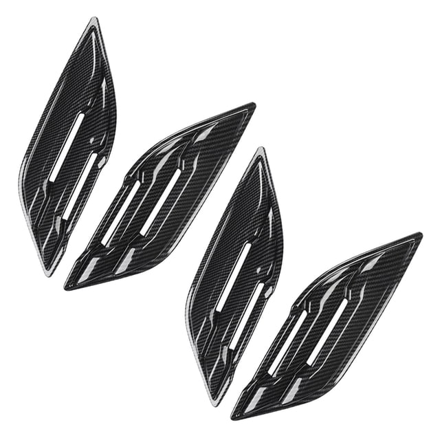 2X Carbon Fiber Car Fender Air Outlet Side Vent Cover Trim Sticker for F150