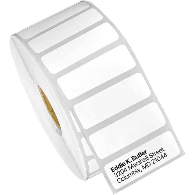 LAICAIW 1.5" x 0.5" Direct Thermal Label-Compatible with Rollo Label Printer & Zebra Desktop Printers \u2013 1\u201d Core, Permanent Adhesive Perforated Postage QR Barcode Shipping Label-20 Rolls, 2