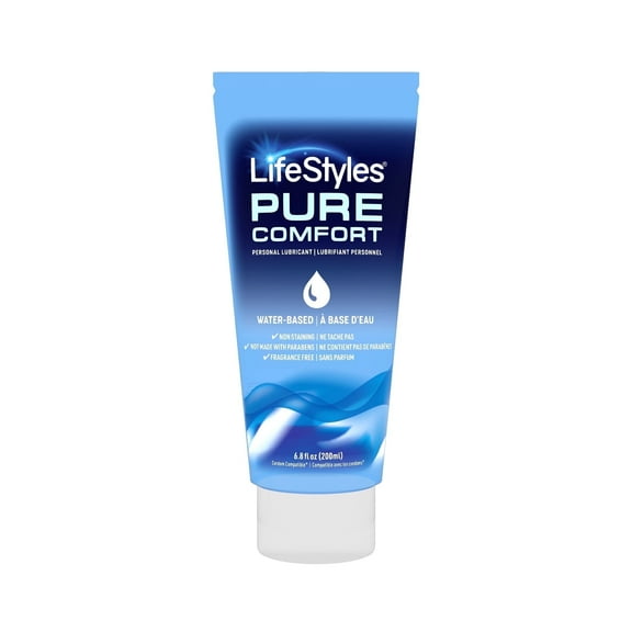 LifeStyles Pure Comfort Water Based Personal Lubricant, 6.8 fl oz