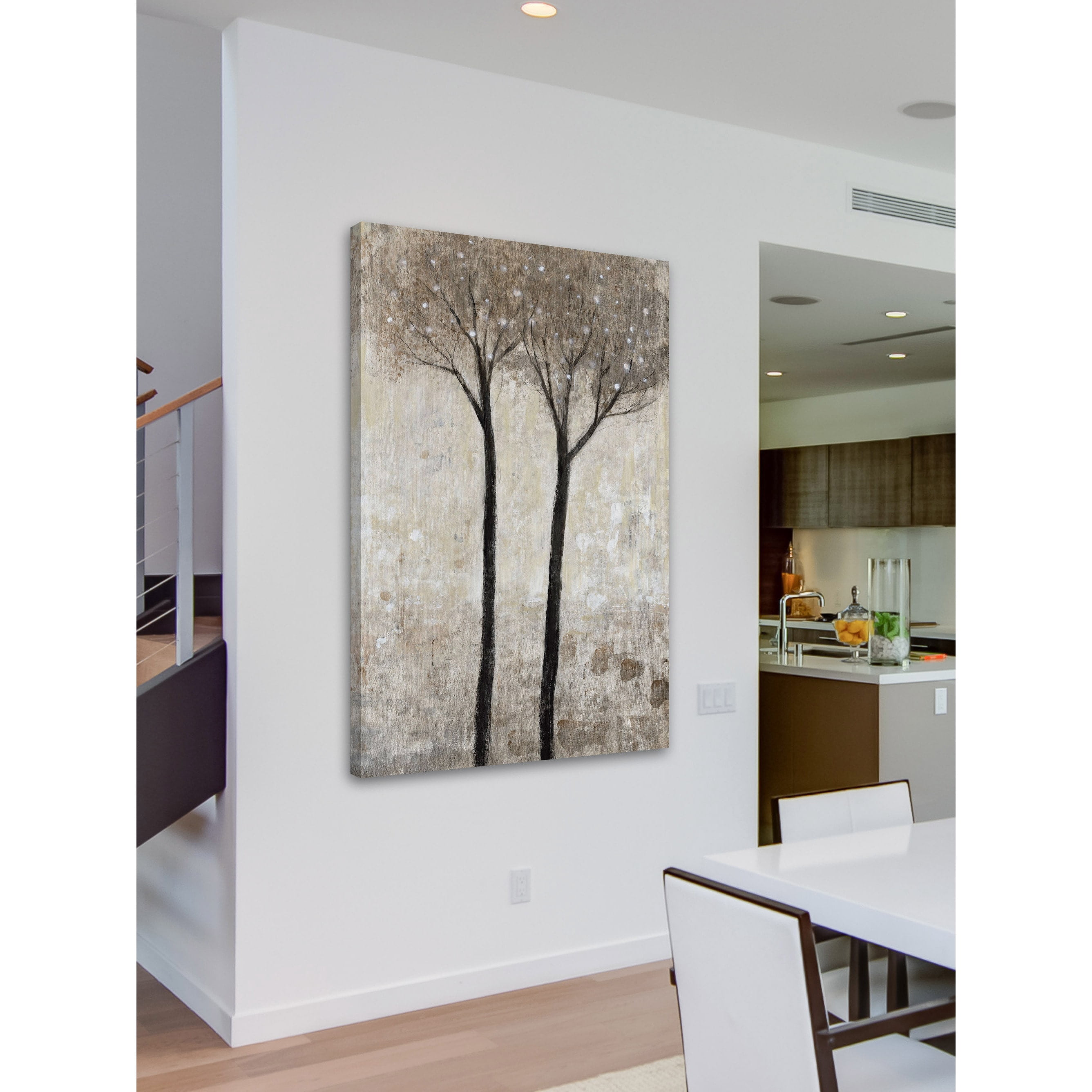 Marmont Hill "Tall Trees Bloom" Painting Print on Wrapped Canvas